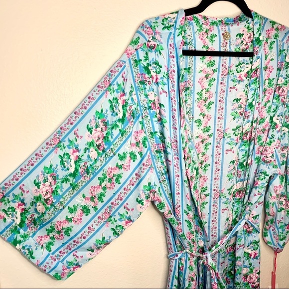 Macbeth collection allisandra floral tassel robe S - Picture 5 of 13